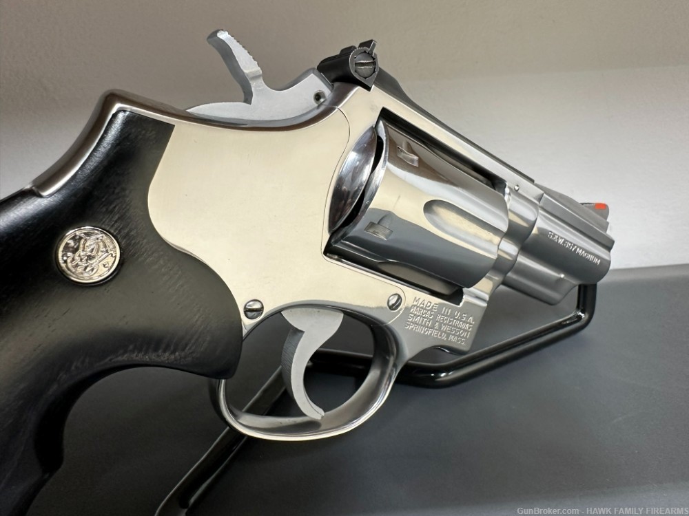 SMITH & WESSON 66-1 HIGH POLISHED STAINLESS 357 COMBAT REVOLVER *STUNNING *-img-5