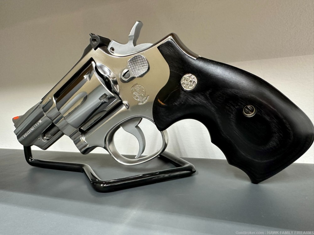 SMITH & WESSON 66-1 HIGH POLISHED STAINLESS 357 COMBAT REVOLVER *STUNNING *-img-6