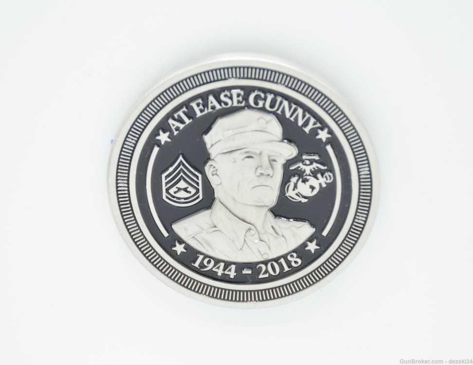 GLOCK PERFECTION "AT EASE GUNNY" CHALLENGE COIN 1944-2018 LIMITED 1 of 500 -img-2