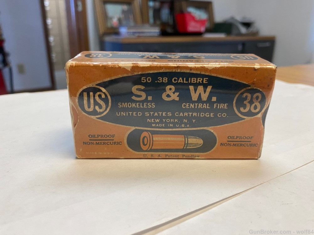 Prewar 38 S&W " Rifle " United States Cartridge Co.  US  NOS-img-9