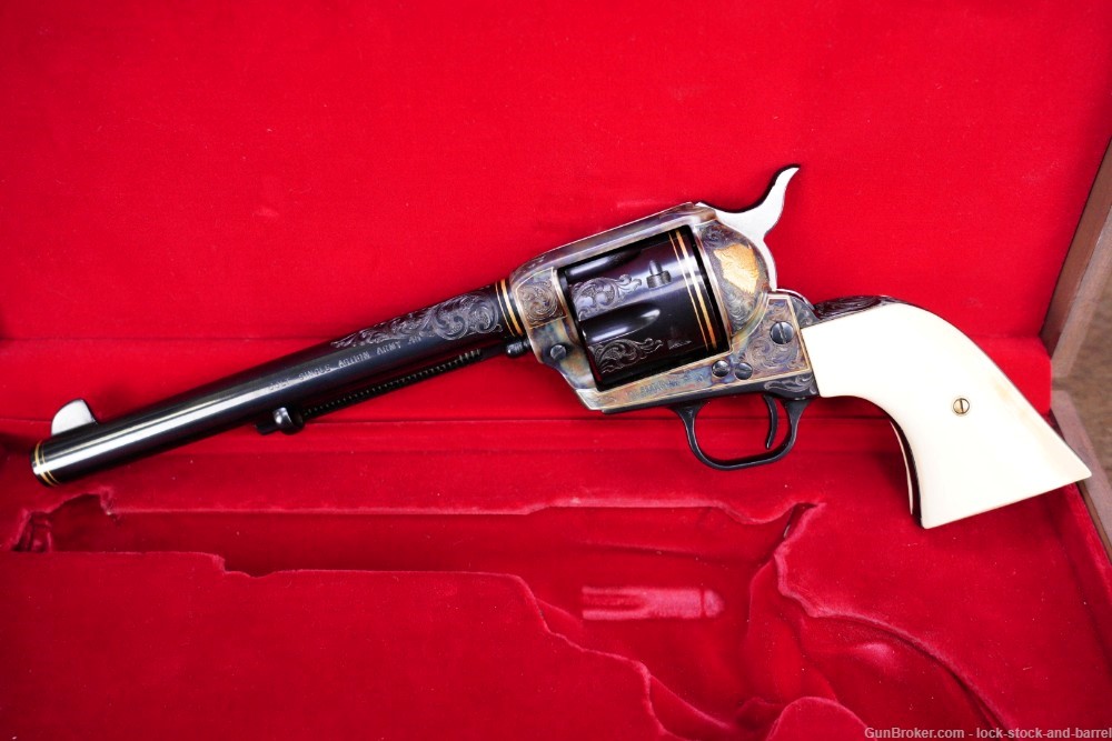 Colt Western States Animal SAA Wyoming Buffalo 1 of 1 .45 Revolver & Letter-img-3