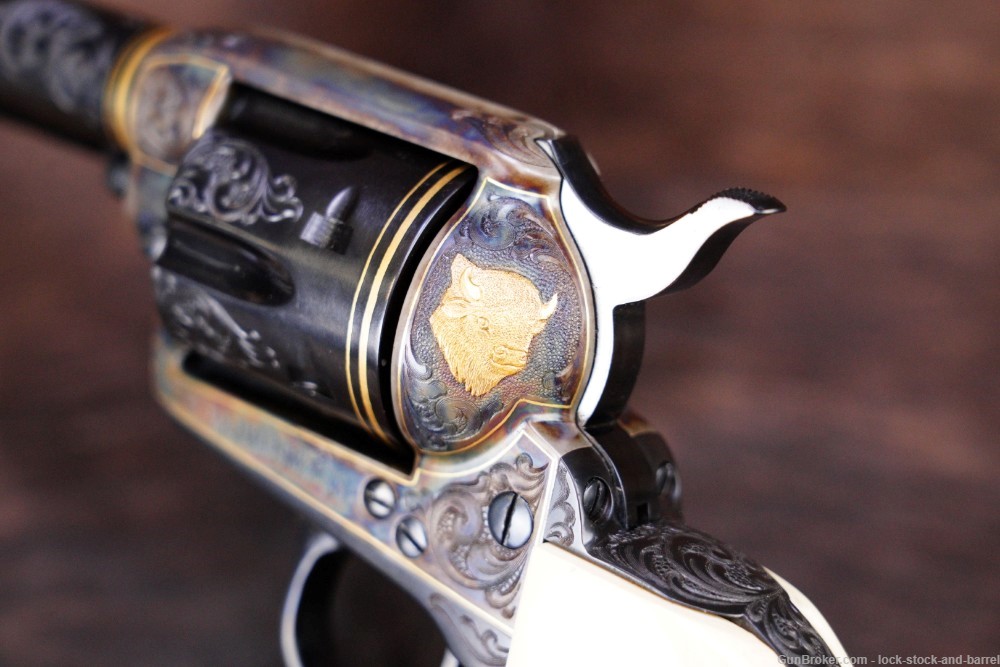 Colt Western States Animal SAA Wyoming Buffalo 1 of 1 .45 Revolver & Letter-img-18