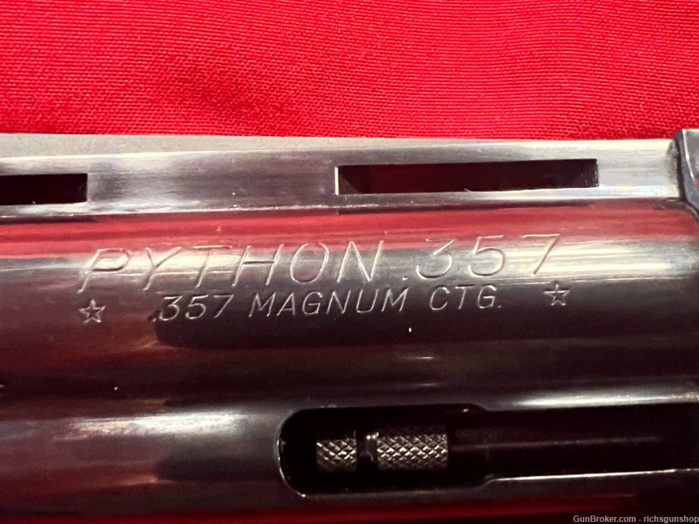 Colt Python .357 Magnum 6" Barrel, 1st Gen, "1958" 4 Digit SN +ARVO Holster-img-3