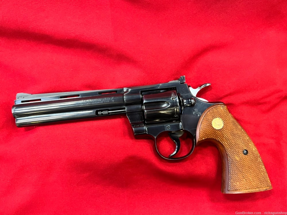 Colt Python .357 Magnum 6" Barrel, 1st Gen, "1958" 4 Digit SN +ARVO Holster-img-1