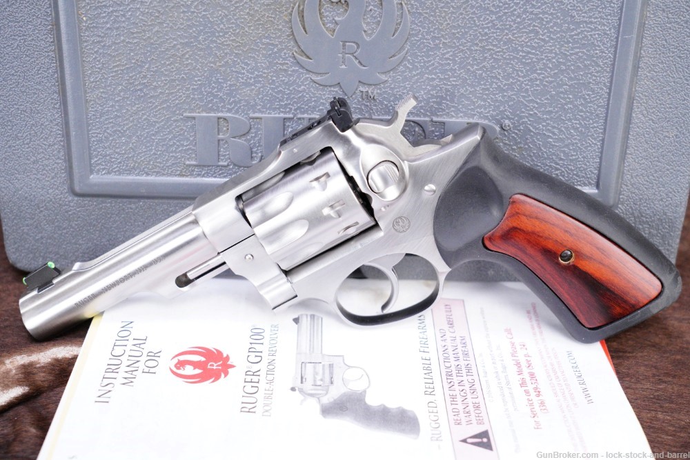 Ruger GP100 Model 01766 .22 LR 4.2” SA/DA 10 Shot Revolver & Box 2017 NO CA-img-3