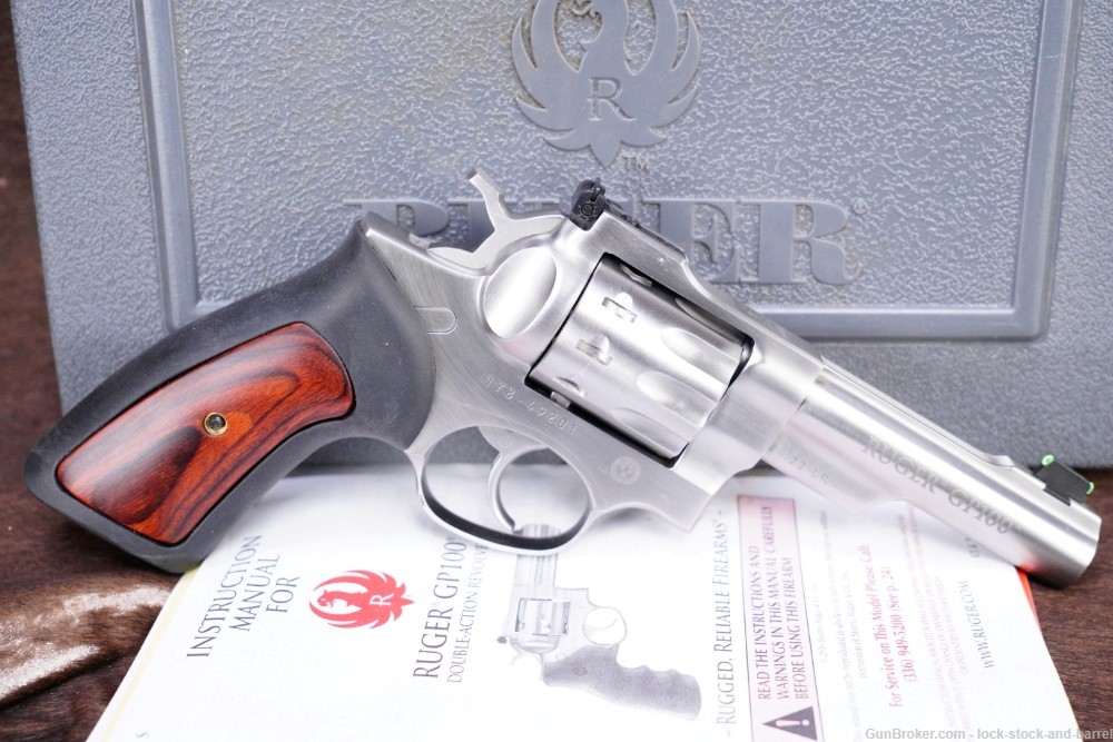 Ruger GP100 Model 01766 .22 LR 4.2” SA/DA 10 Shot Revolver & Box 2017 NO CA-img-2