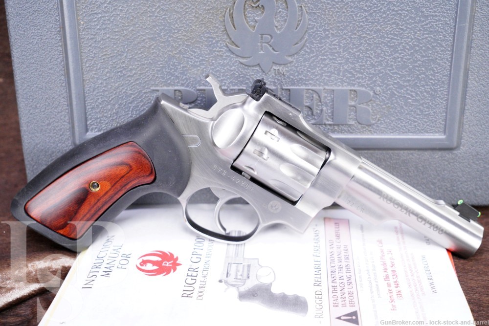 Ruger GP100 Model 01766 .22 LR 4.2” SA/DA 10 Shot Revolver & Box 2017 NO CA-img-0