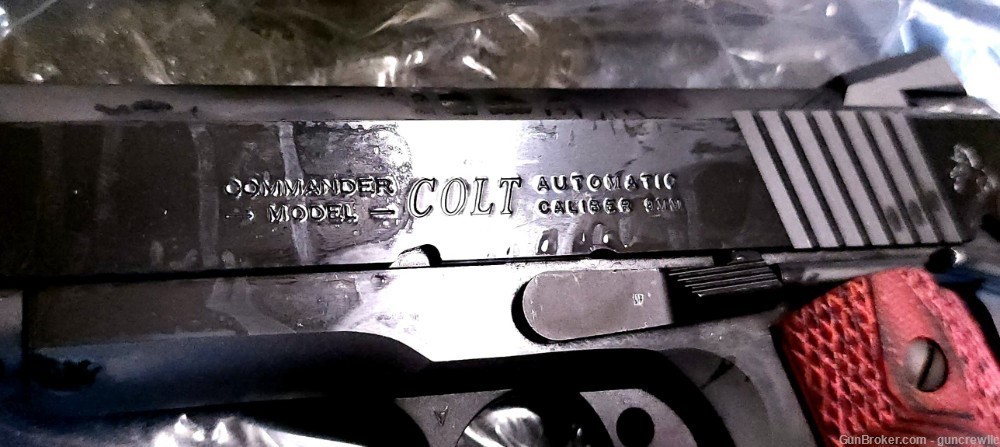Colt O4942XE 1911 Combat Commander 9mm Blued Black Cherry G10 4.25" Layaway-img-6