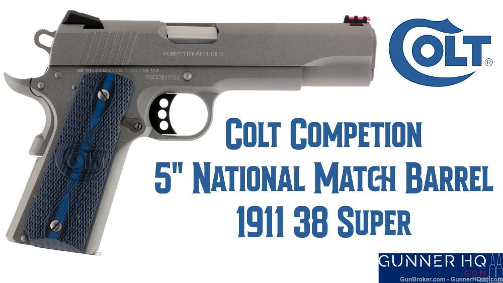 Colt 1911 SS Competition Series 38 Super 5" National Match Barrel-img-0