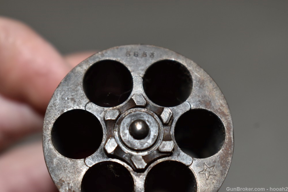 Smith & Wesson? 38 Long Colt Revolver Cylinder W Crane Ejector 38 HE? READ-img-7