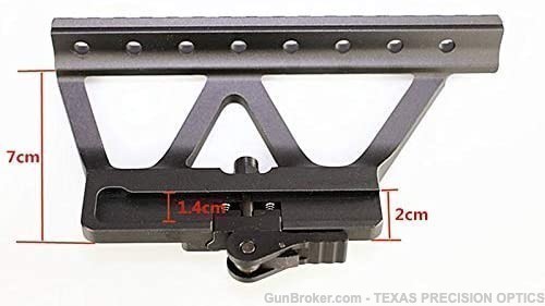 AK Side Rail Scope Mount 20mm Weaver Black Quick Detachable For AK-47-img-2