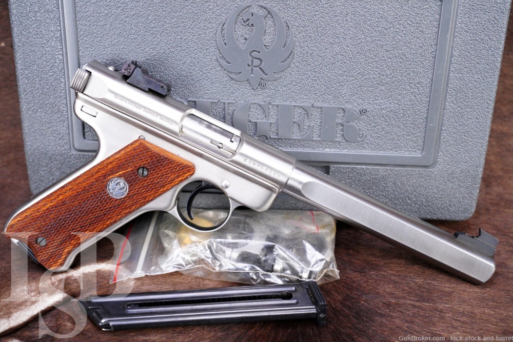 Ruger Mark II Competition Target Model 00186 .22 LR Semi Auto Pistol NO CA-img-0