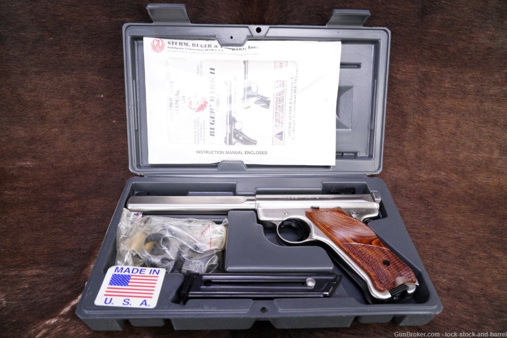Ruger Mark II Competition Target Model 00186 .22 LR Semi Auto Pistol NO CA-img-24