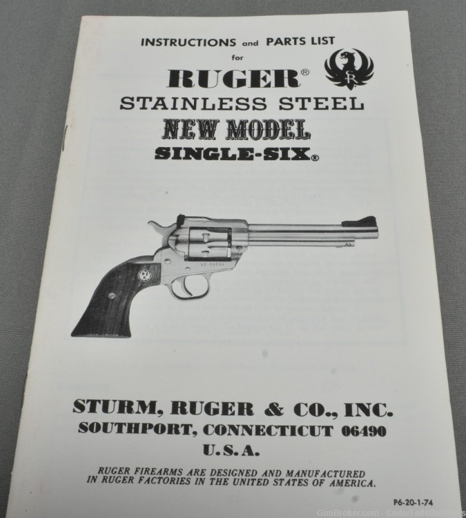 Ruger New Model Single Six Stainless 5.5" BBL 1974 MFG-img-3