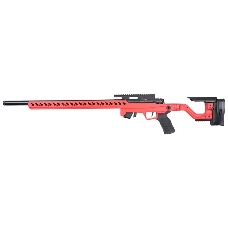 Anschutz 1727F .22 LR 23" Bbl Fire Red 5020 2-Stage Trigger AI AT-X Chassis-img-1