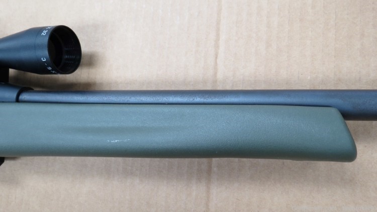 Remington 597 22lr green synthetic 20" rifle with scope & magazine-img-10