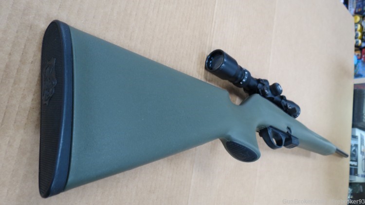 Remington 597 22lr green synthetic 20" rifle with scope & magazine-img-9