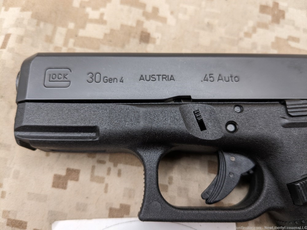 Glock 30 Gen 4 Pistol .45ACP G30 Austria 1-10rd Mag PD Trade-In USED-img-4