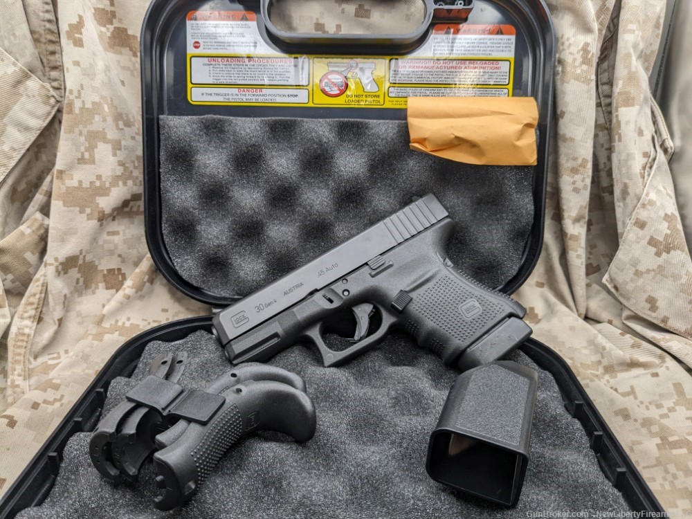 Glock 30 Gen 4 Pistol .45ACP G30 Austria 1-10rd Mag PD Trade-In USED-img-3