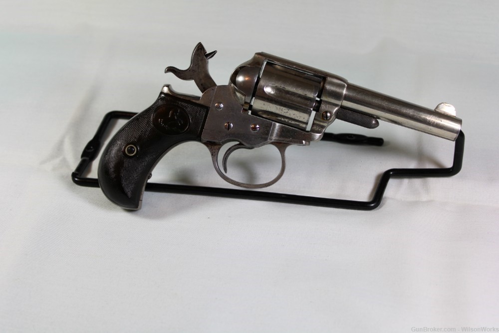 Colt Model 1877 Lightning .38 Made 1881 Nickel 3 1/2 inch Antique No FFL-img-15
