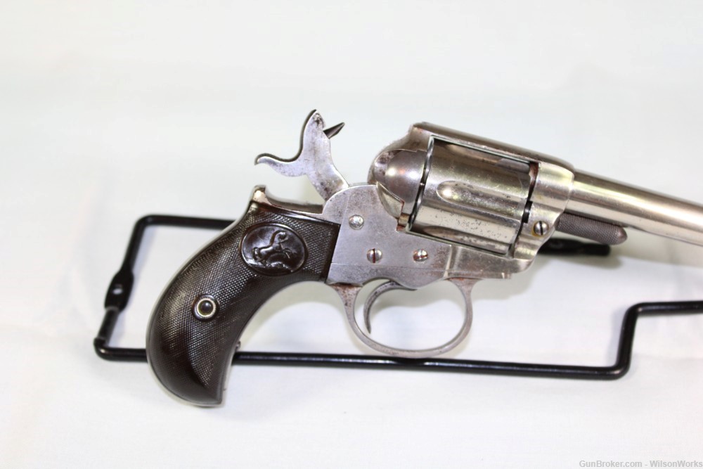 Colt Model 1877 Lightning .38 Made 1881 Nickel 3 1/2 inch Antique No FFL-img-16