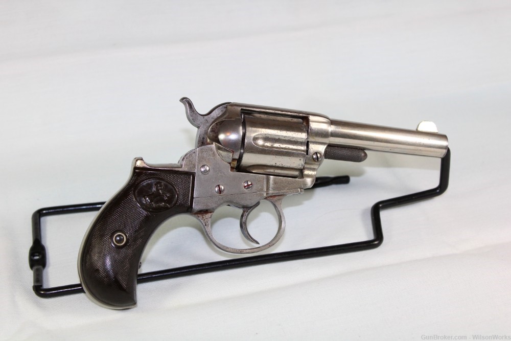 Colt Model 1877 Lightning .38 Made 1881 Nickel 3 1/2 inch Antique No FFL-img-11
