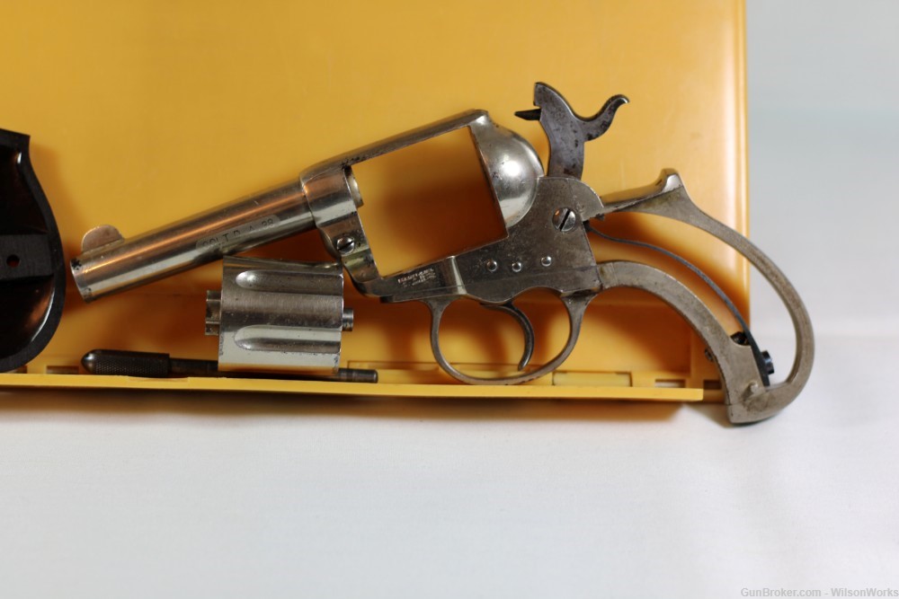 Colt Model 1877 Lightning .38 Made 1881 Nickel 3 1/2 inch Antique No FFL-img-46