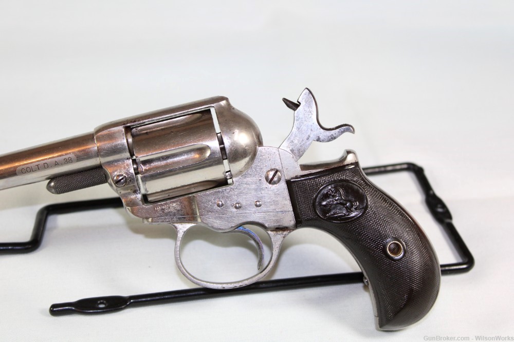 Colt Model 1877 Lightning .38 Made 1881 Nickel 3 1/2 inch Antique No FFL-img-4