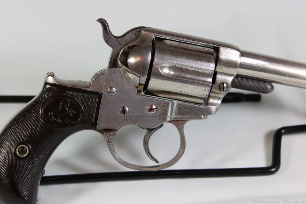 Colt Model 1877 Lightning .38 Made 1881 Nickel 3 1/2 inch Antique No FFL-img-13