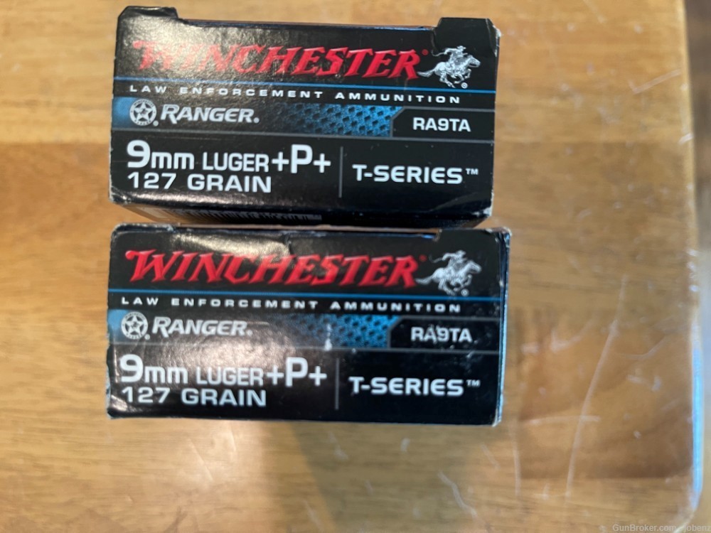 Winchester Ranger 9mm +P+, 127gr HP, 100 Rounds-img-0