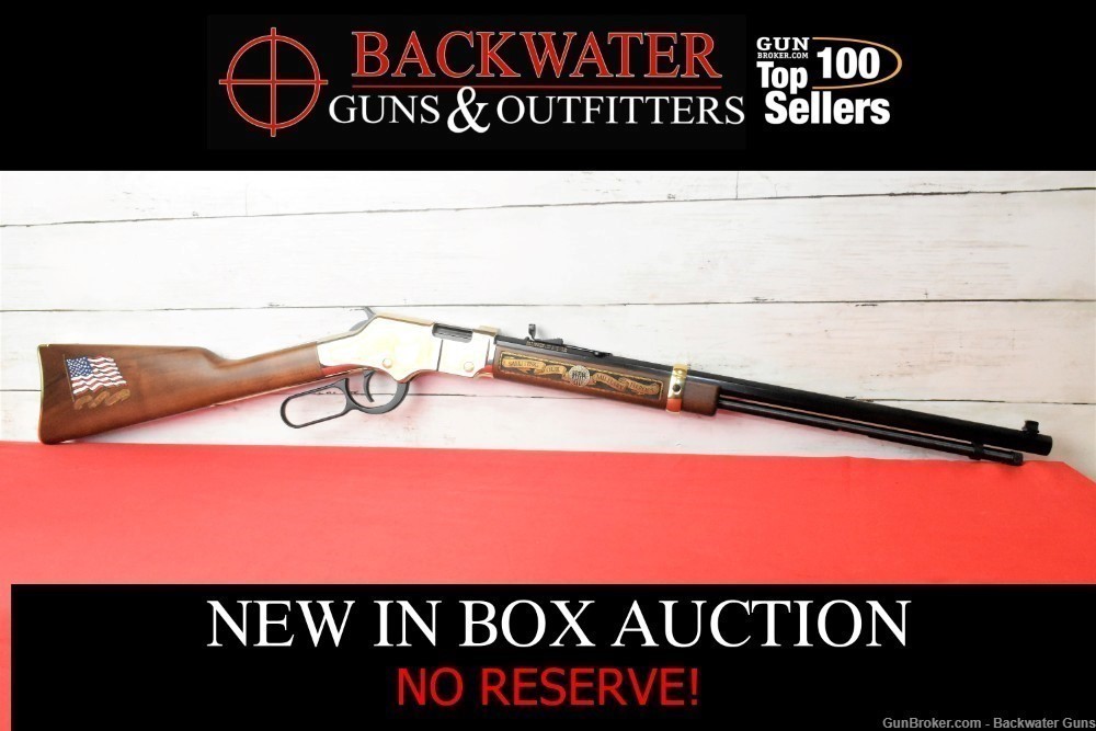  NEW HENRY GOLDEN BOY MILITARY SERVICE TRIBUTE 2ND .22  LEVER ACTION RIFLE-img-0