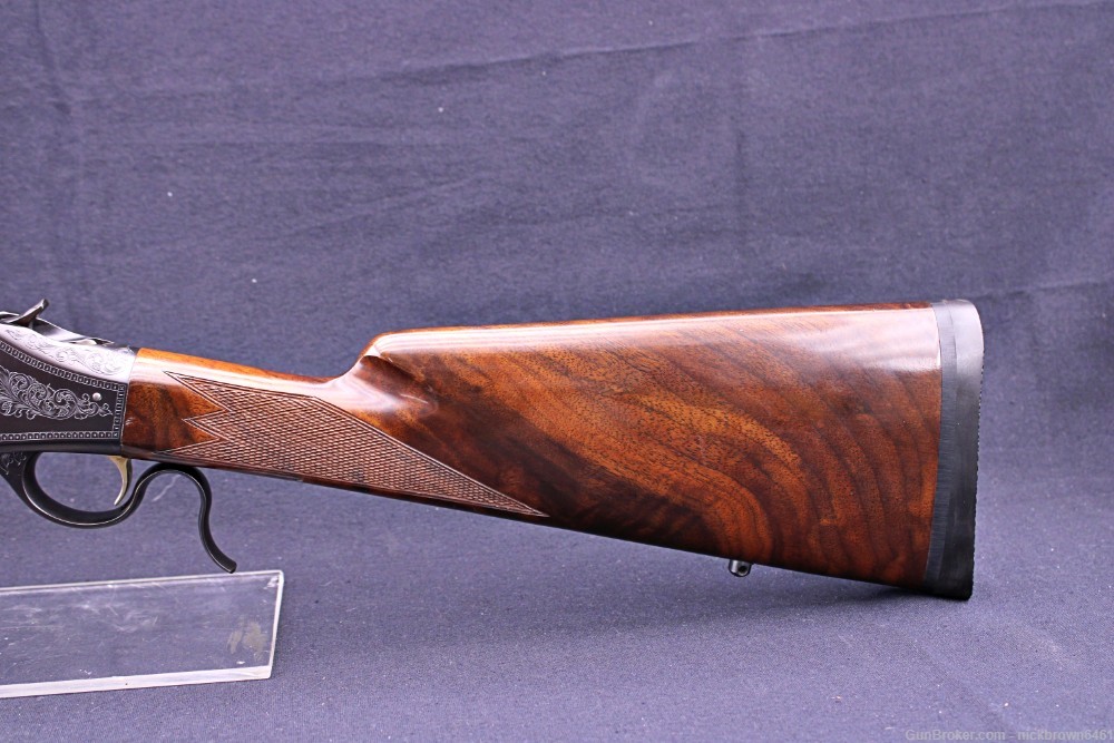 BROWNING 1885 HIGH WALL 45-70 GOVT 27" OCTAGON FALLING BLOCK GLOSSY STOCK-img-11