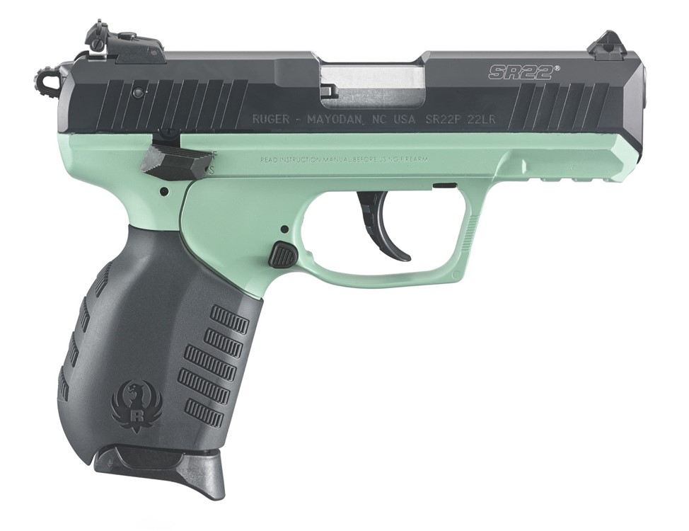Ruger SR22 Turquoise Black 22 LR 3.5in 2-10Rd Mags 3625-img-0