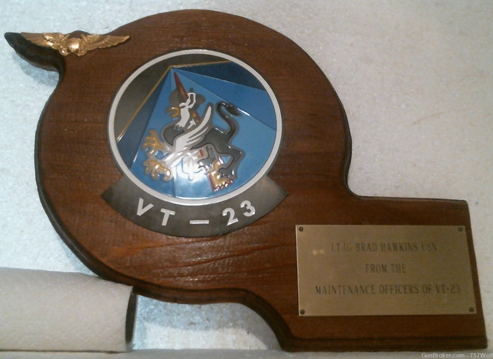 USN US Naval Training Squadron VT-23 The Professionals Named Service Plaque-img-0