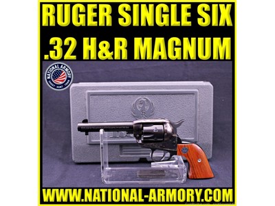 2002 RUGER SINGLE SIX 32 H&R MAG 4.5" CASE HARDENED FACTORY HARD CASE 