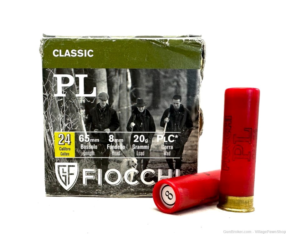 Fiocchi Field Load 24 GA 2.5" Chamber Hunting Cartridges 8mm Head-img-0