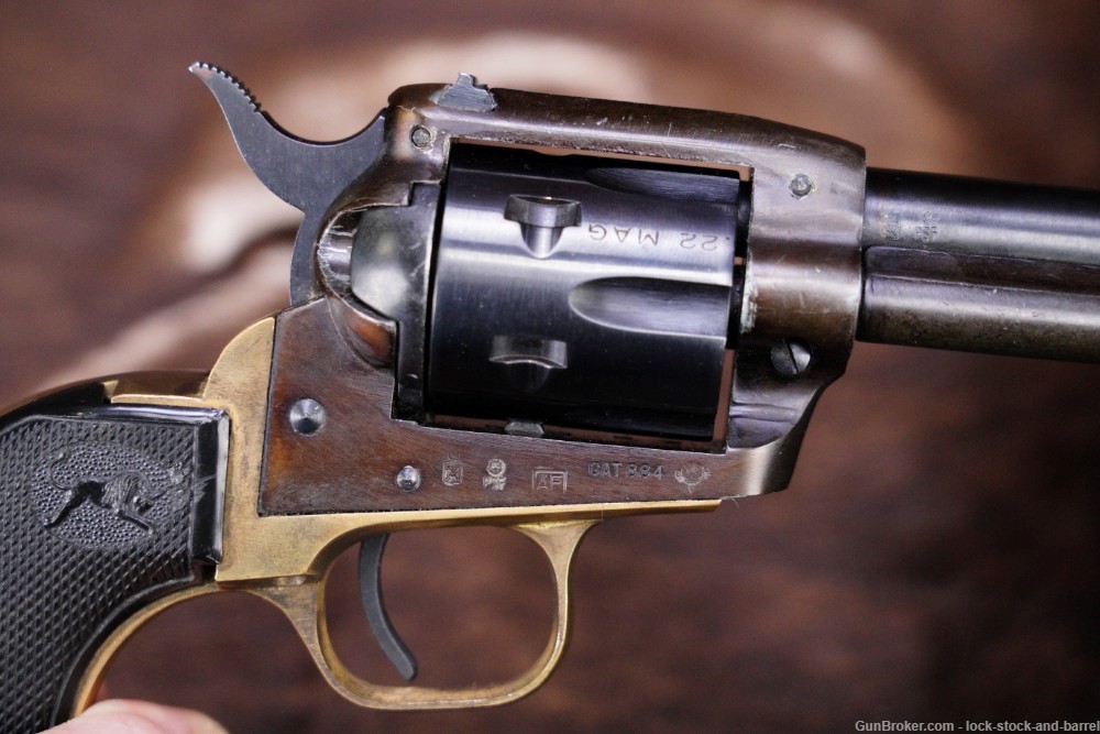Armi F LLI Tanfoglio Excam Inc Model TA22 TA-22 .22 WMR 6” SA Revolver 1980-img-12