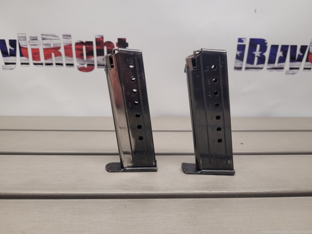 Two H&K P7 M8 8 Round Magazines II IH Date Codes West Covina Police-img-0