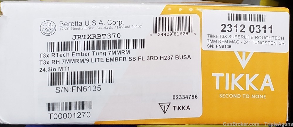 Tikka T3X Roughtech Superlite Ember 7mm Rem mag 24.3in barrel JRTXRBT370 -img-18