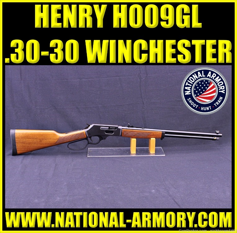 HENRY SIDE GATE LEVER ACTION 30-30 WIN 20" BLUED BBL W/ FACTORY BOX H009GL-img-0