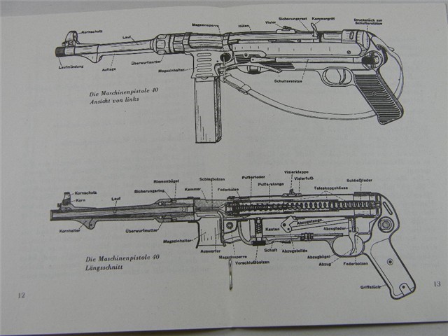 GERMAN MP40 SUB-MACHINE GUN BOOKLET-img-0