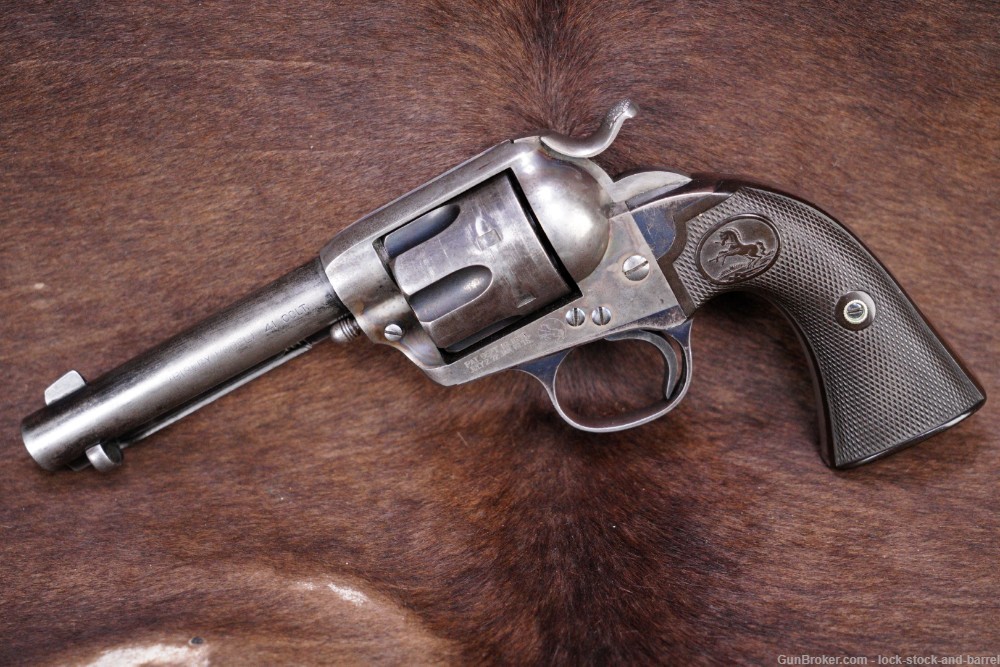 Colt 1st Gen Bisley Single Action Army SAA 4 3/4" .41 LC Revolver, 1900 C&R-img-3