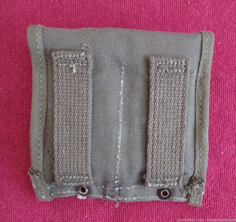 WWII U.S. G.I. ISSUE IVER JOHNSON CARBINE MAGAZINE POUCH-img-1