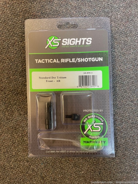 XS Sight Systems Standard Dot Sight, Tritium Front for AR AR-2001-4-img-0