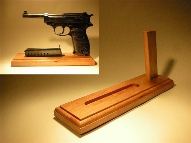 P.38 Pistol Stand with Mag Slot-img-0