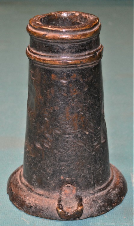 European Bronze Grenade Launcher/ Hand Mortar/Signal Mortar Circa 1600s-img-1