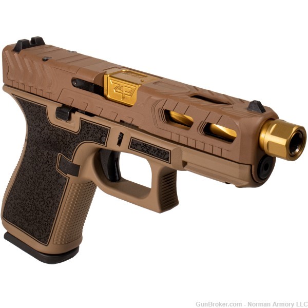 Shark Coast Tactical Glock 19 GEN5 MOS 3-15rd mags Kicker 2-tone threaded-img-0