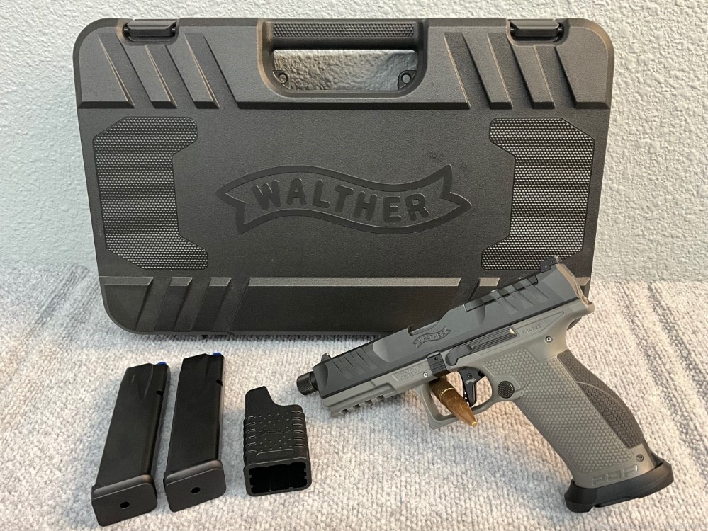 Walther PDP Full Size - 2877503 - 9MM Luger - Tungsten & Black - 18209-img-0