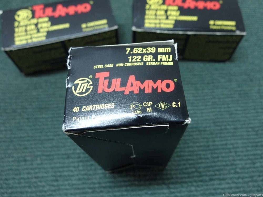 TULA 7.62X39 AMMO - 120 ROUNDS - 122 GR FMJ-img-2