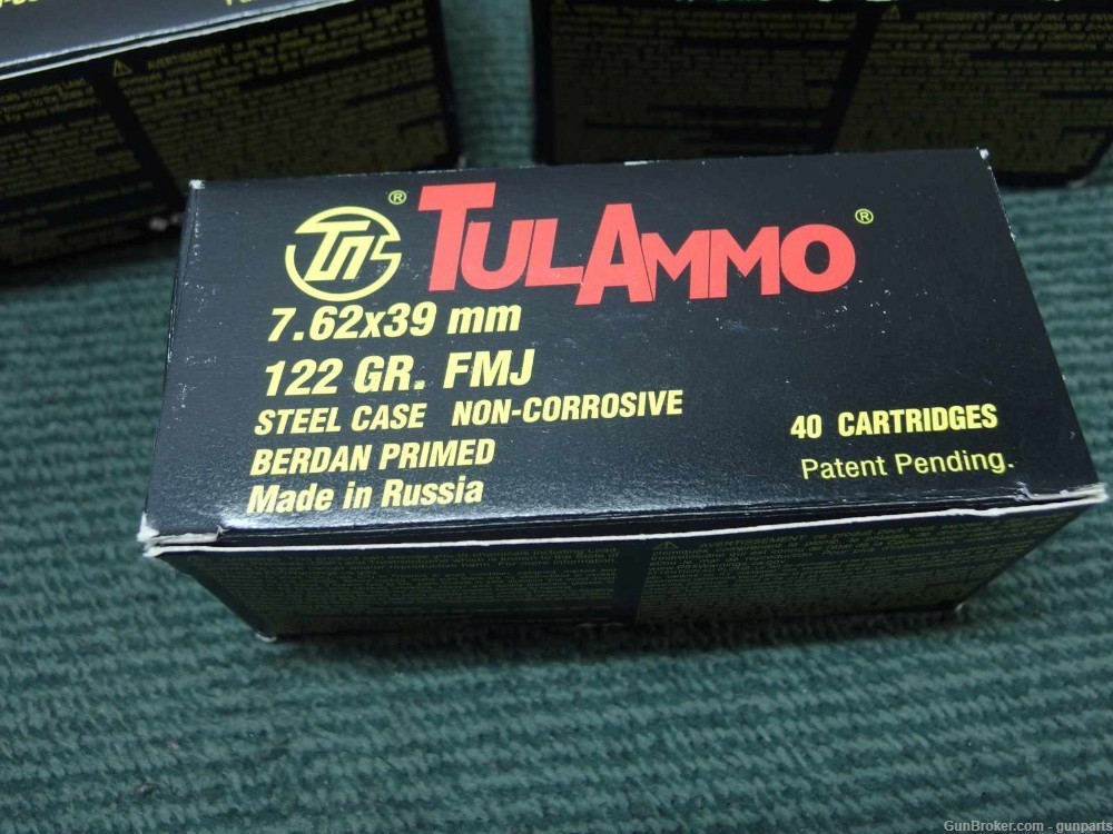 TULA 7.62X39 AMMO - 120 ROUNDS - 122 GR FMJ-img-1